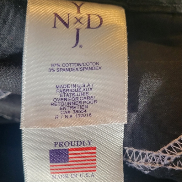 WOMEN'S NYDJ SIZE 4 BLACK PANTS MADE IN AMERICA 🇺🇸 - Picture 4 of 8